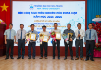 Sôi nổi Hội nghị Sinh viên nghiên cứu khoa học năm học 2025 – 2026 tại Trường Đại học Nha Trang