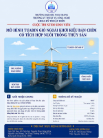 Mô hình tuabin gió ngoài khơi kiểu bán chìm tích hợp nuôi trồng thủy sản – Giải pháp hướng đến kinh tế biển bền vững