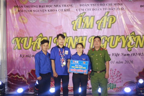 Đội tình nguyện Khoa Cơ khí – Trường Đại học Nha Trang lan tỏa tinh thần tình nguyện vì cộng đồng