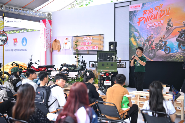 TRƯỜNG ĐẠI HỌC NHA TRANG PHỐI HỢP CÙNG YAMAHA TỔ CHỨC CHƯƠNG TRÌNH TRẢI NGHIỆM SẢN PHẨM VÀ HƯỚNG DẪN LÁI XE AN TOÀN CHO SINH VIÊN