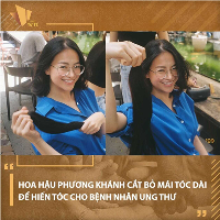 Hoa hậu Phương Khánh hiến tóc cho bệnh nhân ung thư