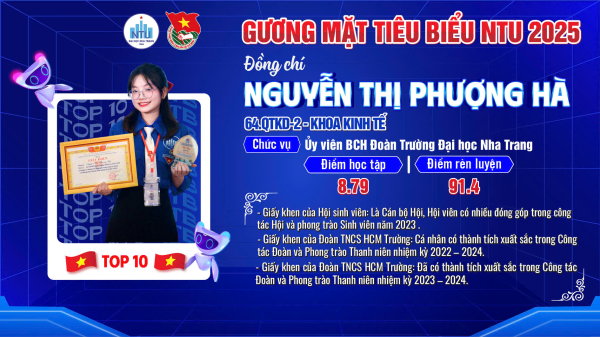 🎊[CÔNG BỐ 🔟 GƯƠNG MẶT TIÊU BIỂU NTU NĂM 2025]🎊